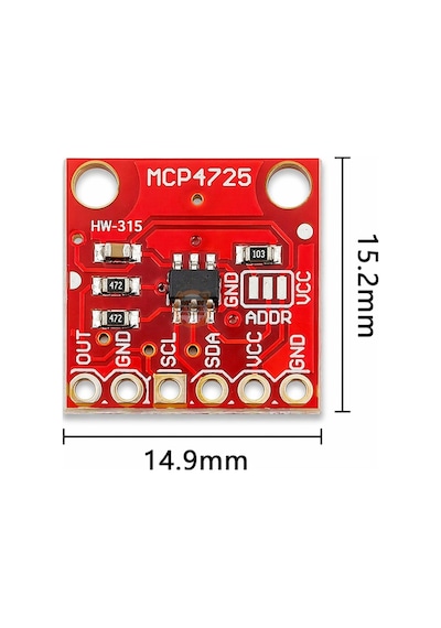 Dac Modül Mcp4725 I2c 12-bit Breakout Analog Çıkış Kartı Arduino Uyumlu