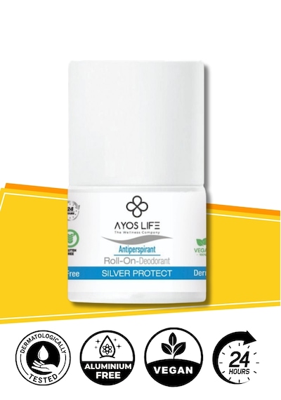 Ayos Life Silver Protect Ter Önleyici ve Beyazlatıcı Roll-On Deodorant 50 ML