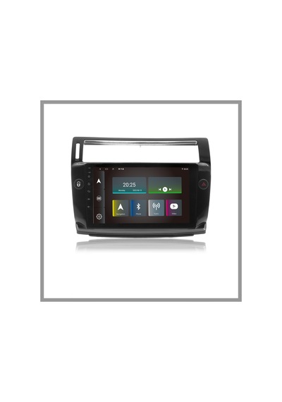 Govimaks Cıtroen C4 2005-2010 Uyumlu Siyah 6 Gb Ram 128 Gb Hafıza Androıd Multımedıa Teyp 9"