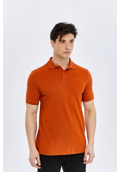 Süvari Slim Kiremit Erkek Polo Yaka T-shirt Ts1014000474