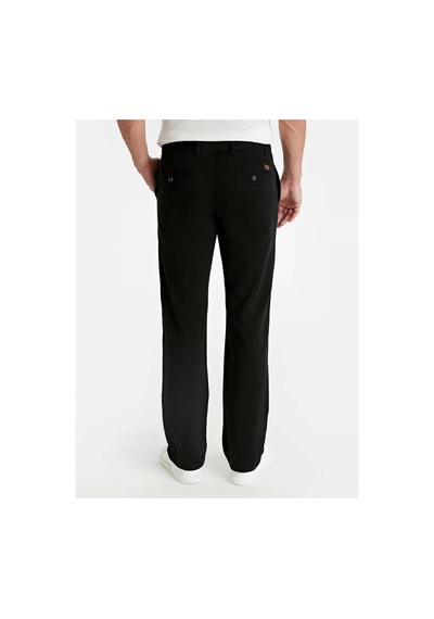 LC Waikiki Lcwaıkıkı Classic Siyah Geniş Kalıp Gabardin Chino Pantolon