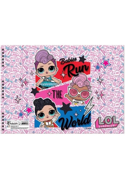 L.o.l Resim Defteri 25 X 35 Cm Karışık Renkler 24'lü Şrink
