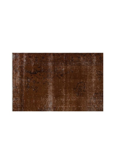 El Dokuması Vintage Yün-pamuk Kahve Halı 23650 188 X 290 Cm Kahverengi