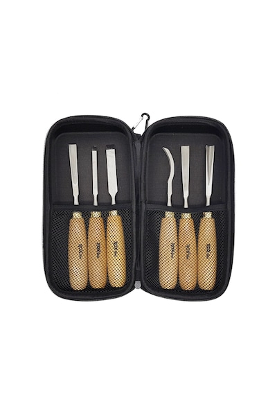 Rox Wood 9068 Ahşap Oyma Iskarpela Seti 6 Parça Neopren Çantalı