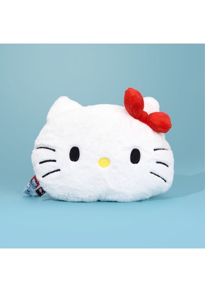 Hello Kitty Figürlü Yastık - Beyaz - 38x40 Cm