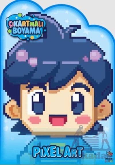Pixel Art Zamanı Çıkartmalı Boyama Kitabı İthaki Çocuk Yayınları