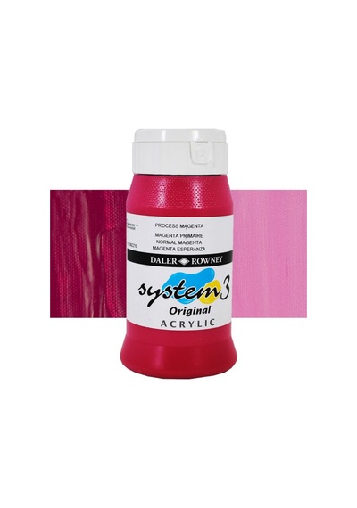 Daler Rowney System 3 Akrilik Boya 500Ml 412 Process Magenta
