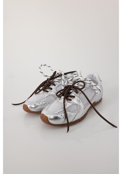 Gümüş Fileli Sneaker 24301 Gümüş