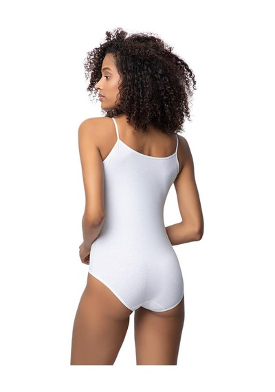3 Adet Özlem Bayan Dantelli İp Askılı Kancalı Çıtçıtlı Body 312 Beyaz