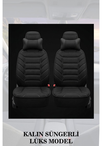 Fiat Fiorino 2020 Uyumlu Lüks Siyah Renk Premium 2 Adet Minder Ve Yastık