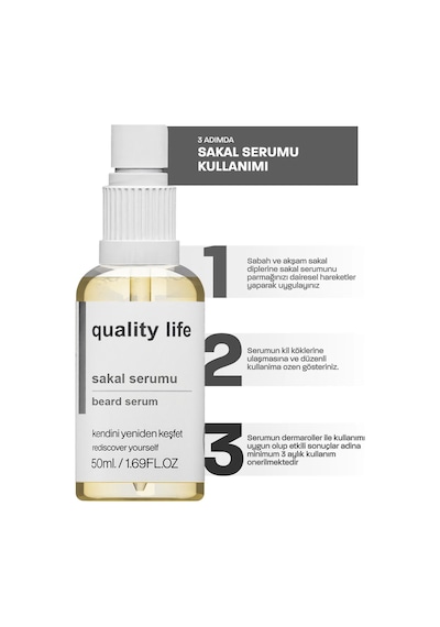 Quality Life Sakal ve Bakım Serumu 50 ML