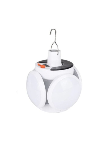 Jp8801 Solar Ve Adaptörlü 5 Kanatlı 5 Modlu Kamp Bahçe Lamba (546966543) Beyaz