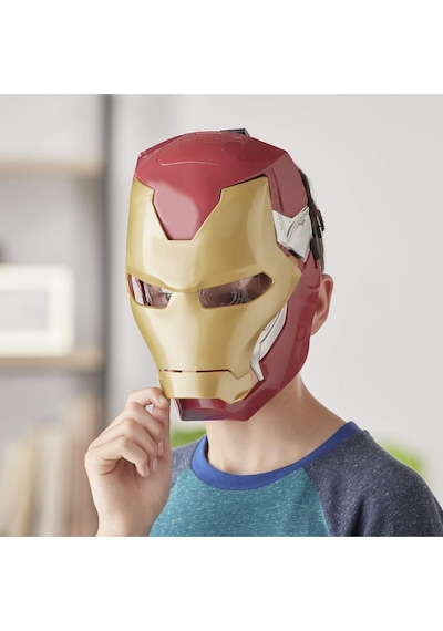 Iron Man Işıklı Flip Up Mask Brown - Elektronik Maske