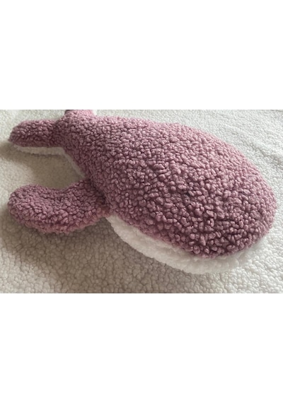Teddy Sevimli Balina Bebek/çocuk Uyku Arkadaşı Pembe/beyaz Pembe
