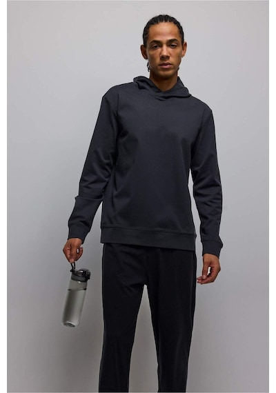 Defacto Standart Fıt Kapüşonlu Sweatshirt Kumaşı Sporcu Sweatshirt F7600ax26spar231 Antrasit-ar231