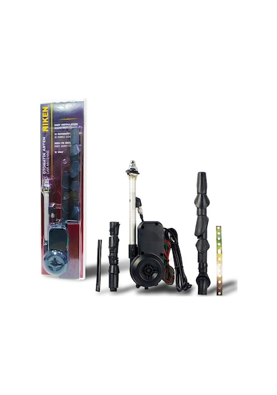 Otomotik Anten Otomobil Bagaj Anteni 5 Kademeli Aparatlı 12Volt