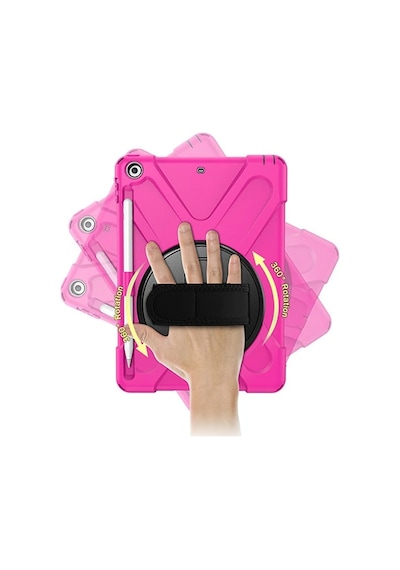 iPad Uyumlu 9.72017 iPad Uyumlu 9.7 2018 Kalem Yerli Standlı Zırh Kılıf/shockproof Case- 5775 Tablet Kılıfı