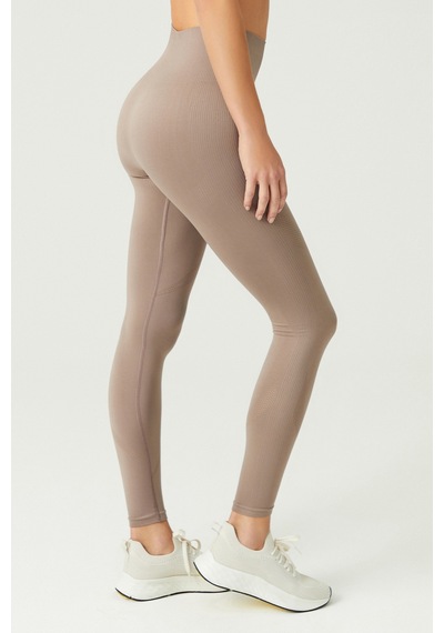 Los Ojos X Melodi Bronz Yüksek Bel Seamless Spor Tayt Adorn Bronz