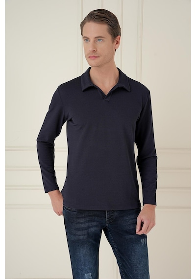 Efor Ts 890 Slim Fit Lacivert Spor T-shirt Lacivert