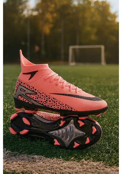 Çoraplı Krampon Futbol Ayakkabı Pembe