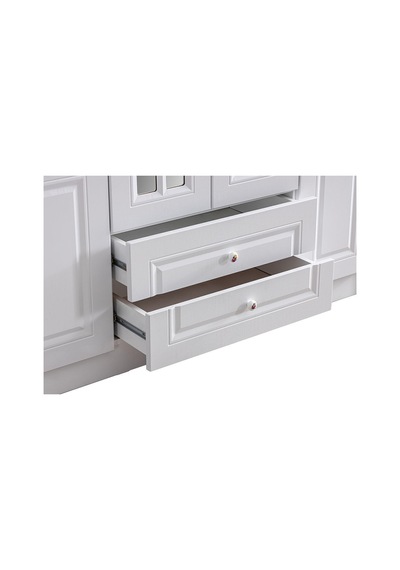 Gardırop, Country West Mdf Ön Yüzeyli 6 Kapılı Dolap, Beyaz Gardırop, Country West Mdf Ön Yüzeyli 6 Kapılı Dolap, Beyaz