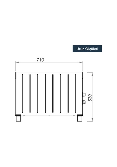 Kumtel HC-2952 2500 W Konvektör Isıtıcı Beyaz