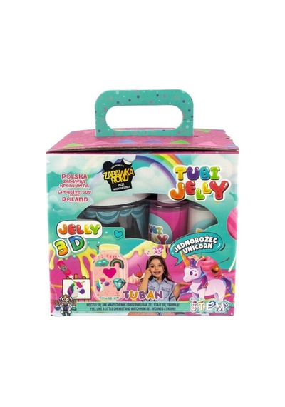 Tuban Tubi Jelly 3 Boyutlu Unicorn Figürleri 6 Renkli Jöle Oyun Seti Tu3328