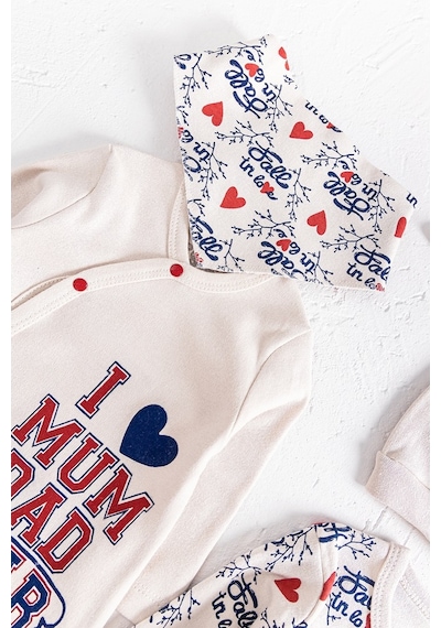 Babymod I Love Mum & Dad Baskılı 2'Li Bebek Tulum Takım