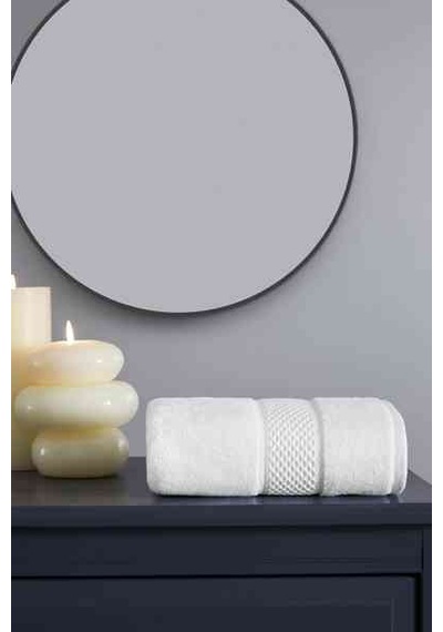 Colored Beyaz Banyo Havlusu 90 150