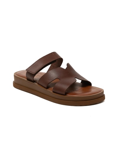 148 Brown Terlik Kadın 26224 Myconian 2025 Greek Sandal Kahverengi