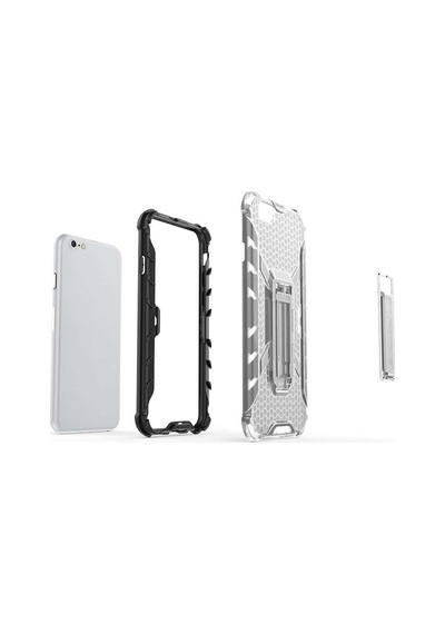 Apple Uyumlu iPhone 6 Kılıf Zore Klik Silikon Kırmızı