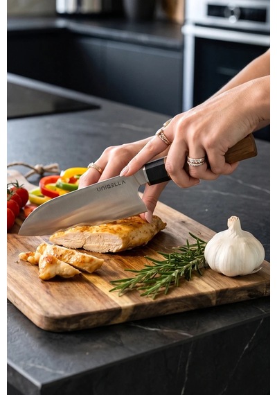 Unıqella Bladepro Classico Santaku Bıçak 175mm Çelik