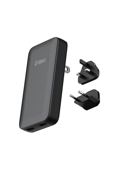 Ttec 2SCG06S Smartcharger Trio Gan 65W PD Avrupa-Ingiltere-Amerika/Avustralya Uluslararası Şarj Kiti