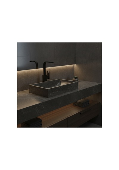 Loya Black Yüksek Lavabo Bataryası 4473 Krom