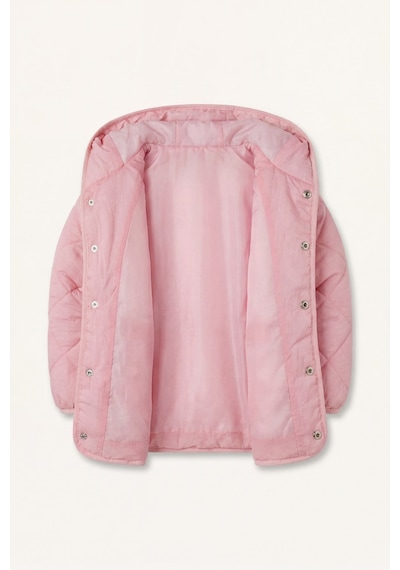 Defacto Çıtçıtlı Kapitone Kapüşonlu Mont Kız Bebek H3571a526aupn149 Pembe-pn149