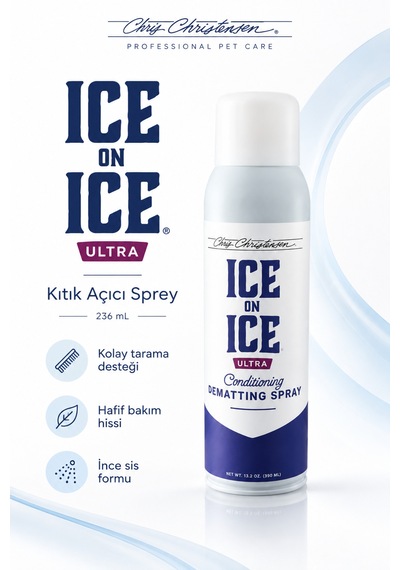 Chris Christensen Systems Ice On Ice Ultra Kedi Ve Köpek Kıtık Açıcı Sprey 236 Ml