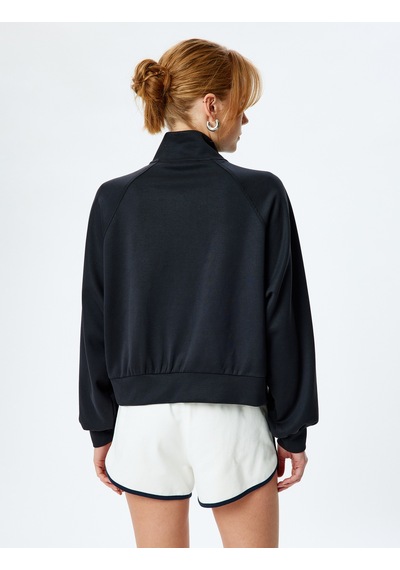 Koton Rahat Kalıp Uzun Kollu Yarım Fermuar Detaylı Modal Kumaş Sweatshirt Siyah 5sak10159ek Siyah Koton Rahat Kalıp Uzun Kollu Yarım Fermuar Detaylı Modal Kumaş Sweatshirt Siyah 5sak10159ek Siyah