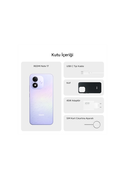 Xiaomi Redmi Note 17 4G 6 GB 128 GB (Xiaomi Türkiye Garantili)