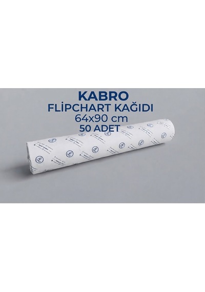 Kabro 64x90 Cm Askısız Düz Flipchart Kağıdı 50'li Toplantı, Sunum Ve Eğitim Kağıdı
