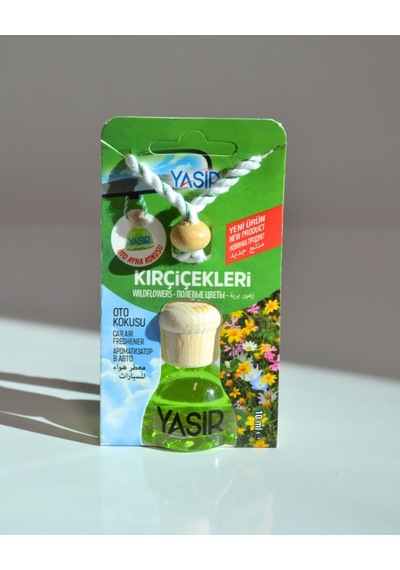 Mini Şişeli Oto Kokusu Kır Çiçekleri Uzun Süre Kalıcı Araç Kokusu, Dekoratif Cam Şişe Tasarımı Çiçeksi