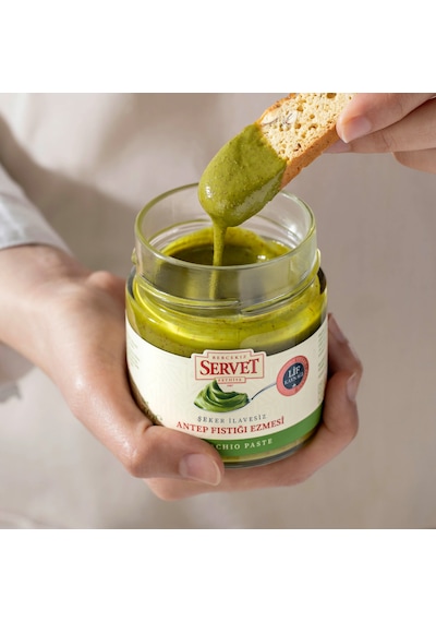 Servet Şeker İlavesiz Antep Fıstığı Ezmesi 200 G