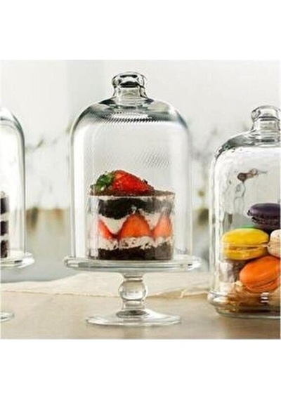 Paşabahçe 96698 Midi Patisserie Ayaklı Servis Tabağı 126 MM-225 MM