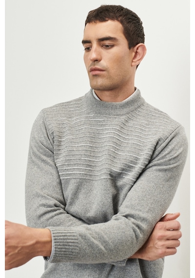 AC&Co / Altınyıldız Classics Erkek Gri-Mavi Standart Fit Normal Kesim Yarım Balıkçı Yaka Yünlü Triko 4A4923100204GRMXL Gri - Mavi AC&Co / Altınyıldız Classics Erkek Gri-Mavi Standart Fit Normal Kesim Yarım Balıkçı Yaka Yünlü Triko 4A4923100204GRMXL Gri - Mavi