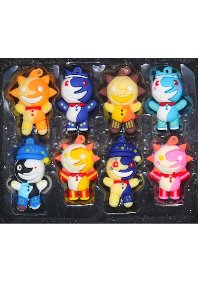 Five Nights At Freddy S Fnaf Sundrop & Moondrop 8 Li Silikon Figür Oyuncak Koleksiyon Seti