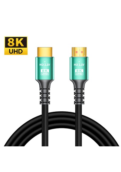 8k Ultra Hd Hdmı 2.1 Kablo - 48gbps 4k 120hz / 8k 60hz Altın Kaplama Örgülü Hdmı Kablosu