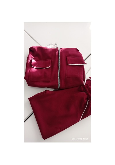 Azra Kız Çocuk Bordo Eşofman Takımı Bordo