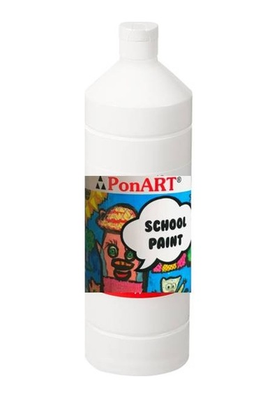 Ponart School Paint Tempera Boya 1000 Ml. Psp-2200 Beyaz