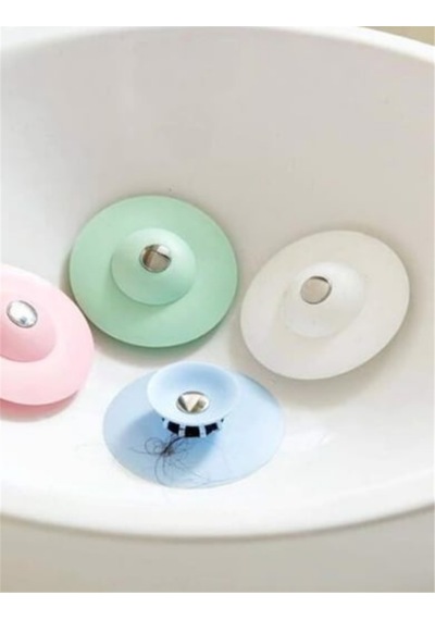 Silikon Lavabo Evye Süzgeci Tıkaç Saç Tutucu Gider Koruyucu Banyo Mutfak 9 cm