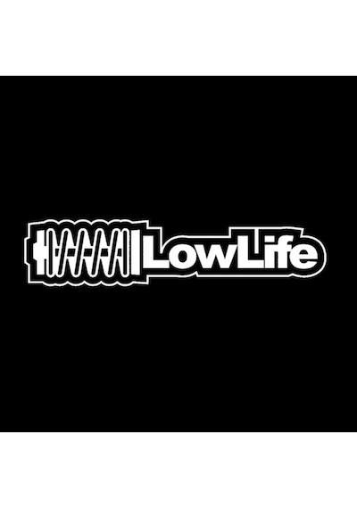 Low Life Araba Sticker Etiket Beyaz 18Cm Yapıştırma