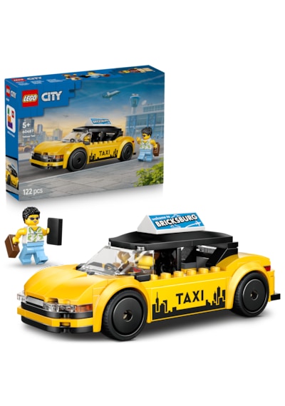 LEGO® City Sarı Taksi 60487 - 6 Yaş ve Üzeri Çocuklar İçin Minifigür İçeren Yaratıcı Oyuncak Yapım Seti (122 Parça)
